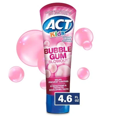 ACT Kids Toothpaste Bubblegum 4.6oz
