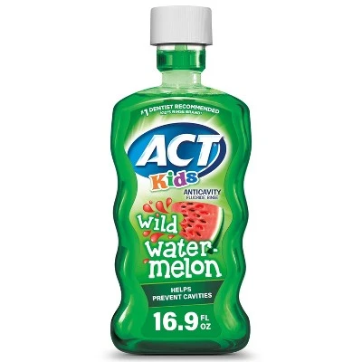 Act Kids Wild Watermelon Anticavity Fluoride Rinse 16.9 fl oz