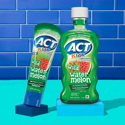 Act Kids Wild Watermelon Anticavity Fluoride Rinse 16.9 fl oz