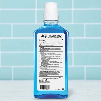 Act Cool Mint Restoring Fluoride Rinse 33oz