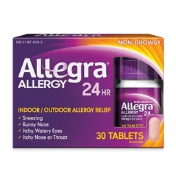 Allegra Allegra 24 Hour Allergy Relief Tablets Fexofenadine Hydrochloride