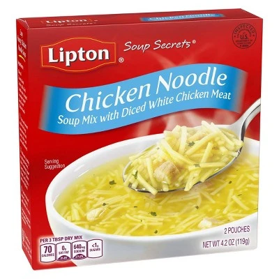 Lipton Soup Secrets Soup Secrets, Soup Mix With Diced White Chicken Meat, Chicken Noodle, Chicken N