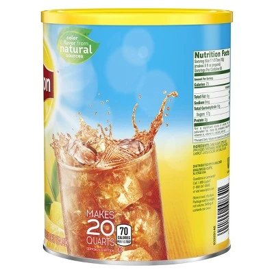 Lipton Lemon Sweetened Iced Tea Mix  20 qt