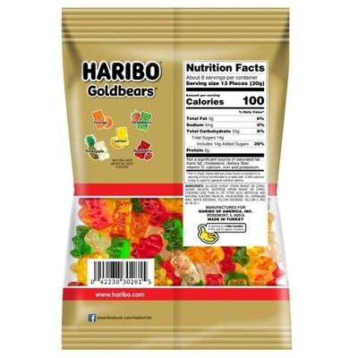 HARIBO Gold Bears Gummi Candy  8oz