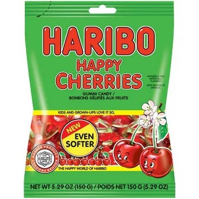 Haribo Happy Cherries Gummi Candy  5.29oz