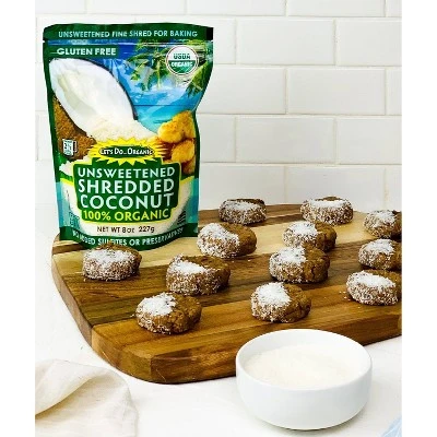 Let's Do Organic 100% Organic Shredded Coconut Unsweetened  8oz