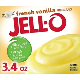 JELL-O Jell O Instant Pudding & Pie Filling, French Vanilla