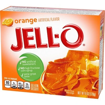 Jell O Gelatin Dessert, Orange