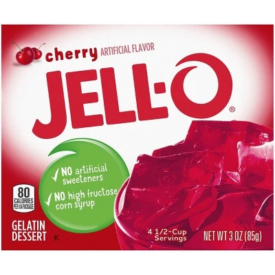Jell O Gelatin Dessert, Cherry