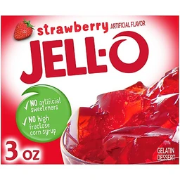  Jell O Strawberry Instant Gelatin Mix, 3 oz Box