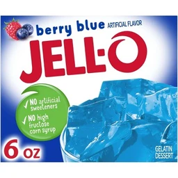JELL-O Jell O Gelatin Dessert, Berry Blue
