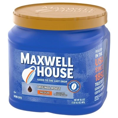Maxwell House Original Medium Roast Ground Coffee 30.6oz