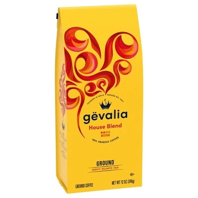 Gevalia House Blend Medium Dark Roast Ground Coffee 12oz
