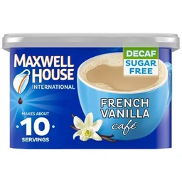 Maxwell House Maxwell House International French Vanilla Café Light Roast Sugar Free Decaf Instant Coffee Mix  4oz