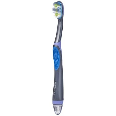 Colgate 360 Total Advanced Floss Tip Sonic Battery Powered Toothbrush Soft Bristles 1ct
