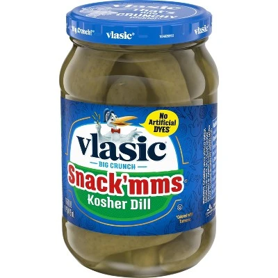 Vlasic Snack'mms Kosher Dill Pickles  16oz