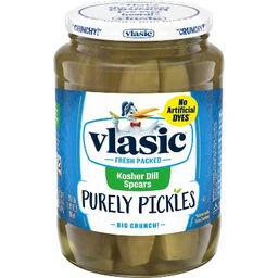 Vlasic Vlasic Purely Pickles Kosher Dill Spears  24 fl oz