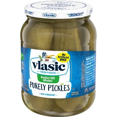 Vlasic Purely Pickles Kosher Dill Large Wholes  32 fl oz