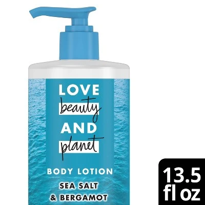 Love Beauty & Planet Sea Salt & Bergamot Energizing Wave Body Lotion 13.5 fl oz