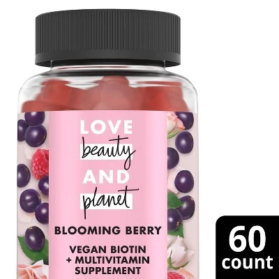 Love Beauty And Planet Multi Benefit Vitamins Dietary Supplement  Berry Extraordinary – 60ct