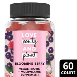 Love Beauty and Planet Love Beauty And Planet Multi Benefit Vitamins Dietary Supplement  Berry Extraordinary – 60ct
