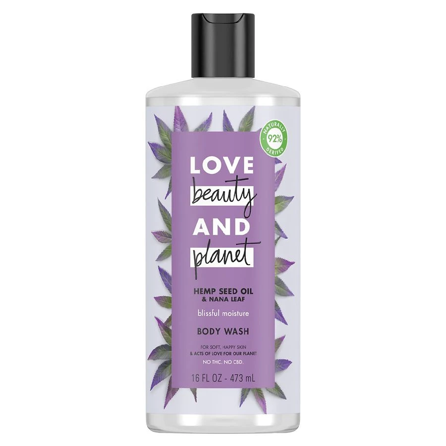 Love Beauty & Planet Hemp Seed Oil & Nana Leaf Blissful Moisture Body Wash Soap 16 fl oz
