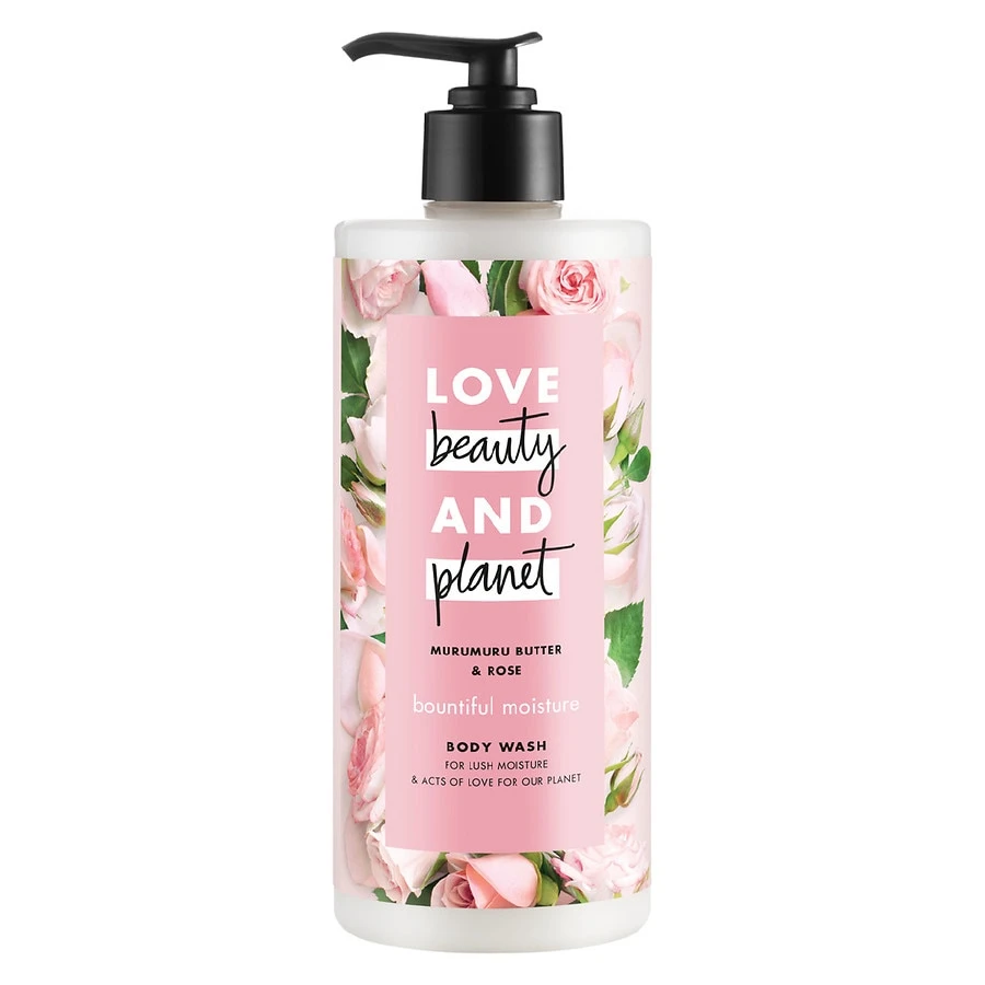 Love Beauty & Planet Murumuru Butter & Rose Bountiful Moisture Body Wash Soap  16 fl oz