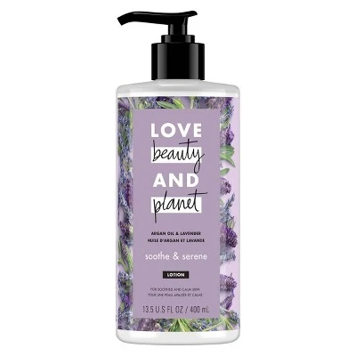 Love Beauty & Planet Argan Oil And Lavender Hand And Body Lotion  13.5oz