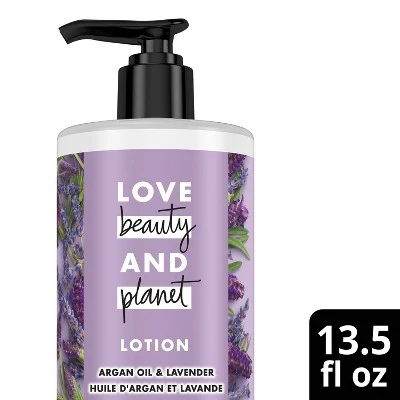 Love Beauty & Planet Argan Oil And Lavender Hand And Body Lotion  13.5oz