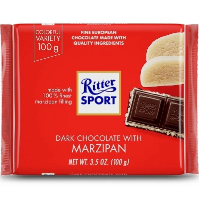 Ritter Sport Dark Chocolate with Marzipan Bar 3.5oz
