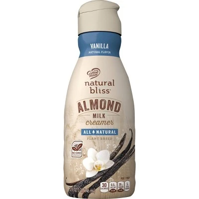 Coffee Mate Natural Bliss Vanilla AlmondMilk Creamer  1qt
