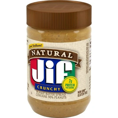 Jif Natural Crunchy Peanut Butter 16oz