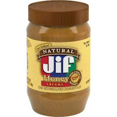 Jif Natural Creamy Honey Spread 40oz