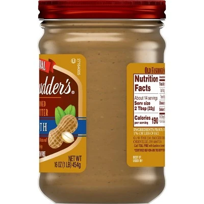 Laura Scudder All Natural Smooth Peanut Butter  16oz