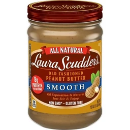 Laura Scudder Laura Scudder All Natural Smooth Peanut Butter  16oz