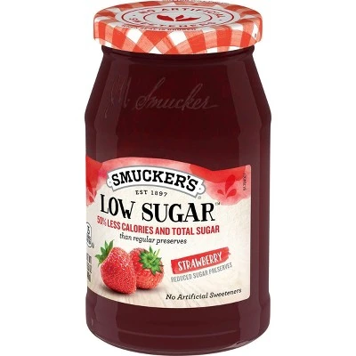 Smucker's Low Sugar Strawberry Preserves  15.5oz