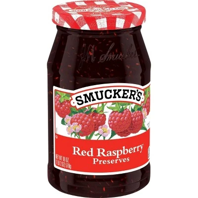 Smucker's Red Raspberry Preserves  18oz