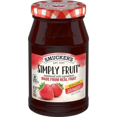 Smucker's Simply Fruit Strawberry Seedless Spreadable Fruit 10oz