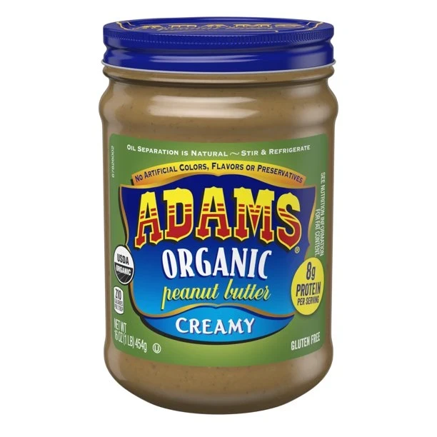 Adams Organic Peanut Butter 16oz