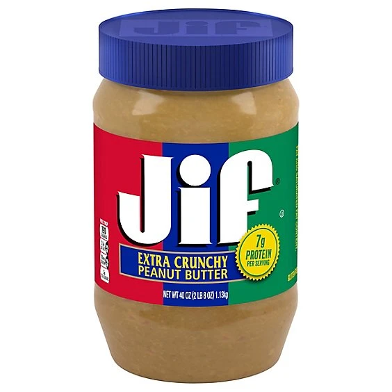 Jif Extra Crunchy Peanut Butter  40oz