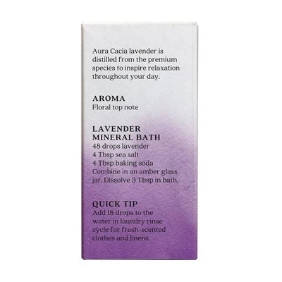 Aura Cacia Lavender Relaxing Essential Oil  0.5 fl oz