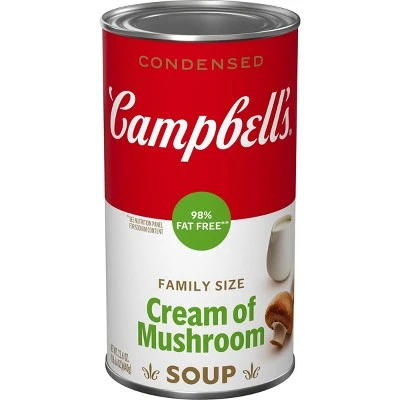 Campbell's Condensed 98% Fat Free Cream Of Mushroom Soup 22.6oz