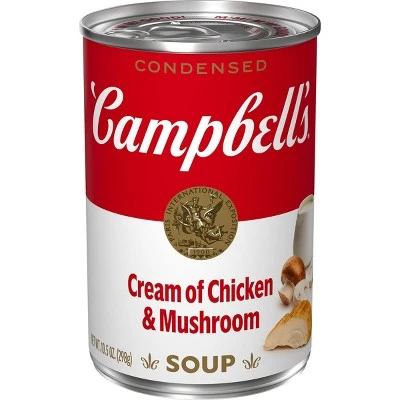 Campbell's Condensed Cream of Chicken & Mushroom Soup 10.5oz