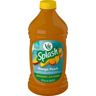 V8 Splash Mango Peach Juice  64 fl oz Bottle