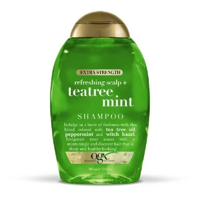 OGX Extra Strength Refreshing Scalp + Tea Tree Mint Shampoo 13 fl oz