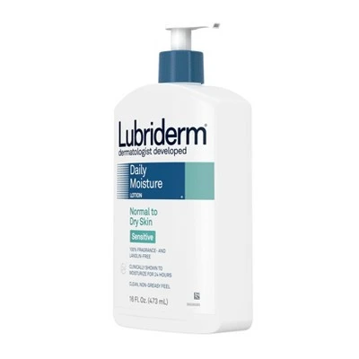 Lubriderm Daily Moisture Dermatologist Developed Lotion, Normal To Dry Skin Sensitive, Seriously Se