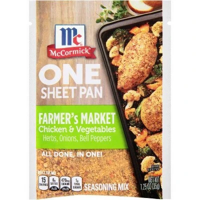 McCormick ONE Farmer's Market Chicken Sheetpan Seasoning Mix  1.25oz