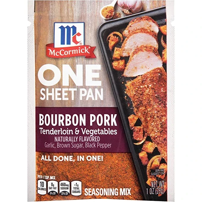 McCormick ONE Bourbon Pork Tenderloin Sheetpan Seasoning Mix 1oz