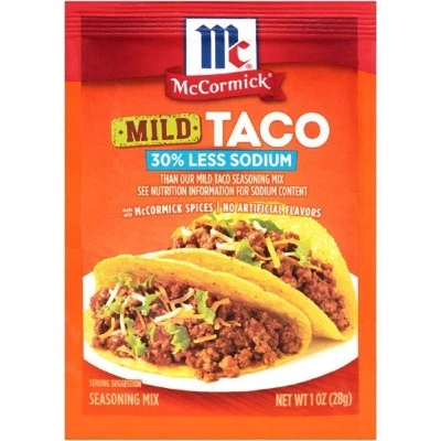 Mccormick Taco Seasoning Mix, Mild