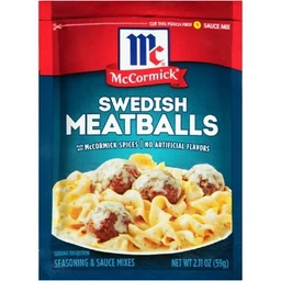 McCormick McCormick Swedish Meatballs Seasoning & Sauce Mixes 2.11 oz